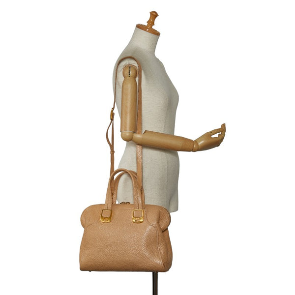 フェンディ カメレオン ハンドバッグ ショルダーバッグ 2WAY 8BL114 ベージュ レザー レディース FENDI 【中古】