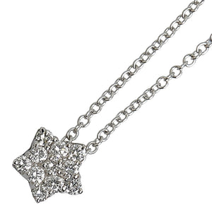 パスクワーレブルーニ K18WG ホワイトゴールド ダイヤ0.18ct スター 星 モチーフ ペンダント ネックレス レディース PASQUALE BRUNI 【中古】