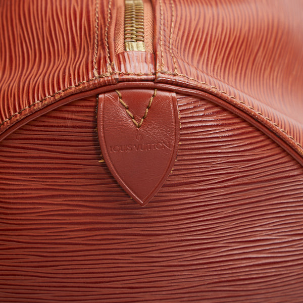ルイ ヴィトン エピ キーポル50 ボストンバッグ トラベルバッグ M42968 ジパングゴールド ブラウン レザー レディース LOUIS VUITTON 【中古】