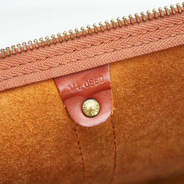 ルイ ヴィトン エピ キーポル50 ボストンバッグ トラベルバッグ M42968 ジパングゴールド ブラウン レザー レディース LOUIS VUITTON 【中古】