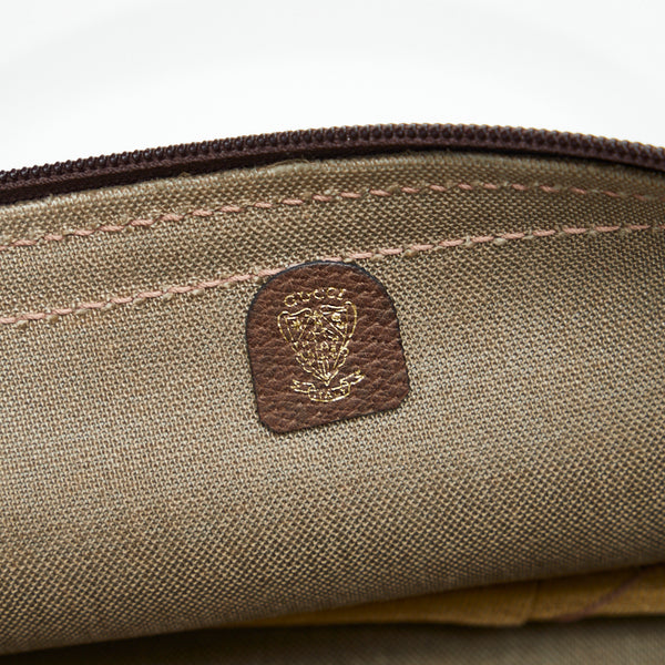 グッチ GGスプリーム ボストンバッグ トラベルバッグ 旅行用バッグ ベージュ ブラウン PVC レザー レディース GUCCI 【中古】