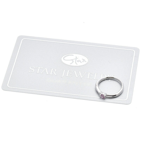 スタージュエリー Pt950 プラチナ ダイヤ0.01ct リング 指輪 レディース STAR JEWELRY 7号 中古