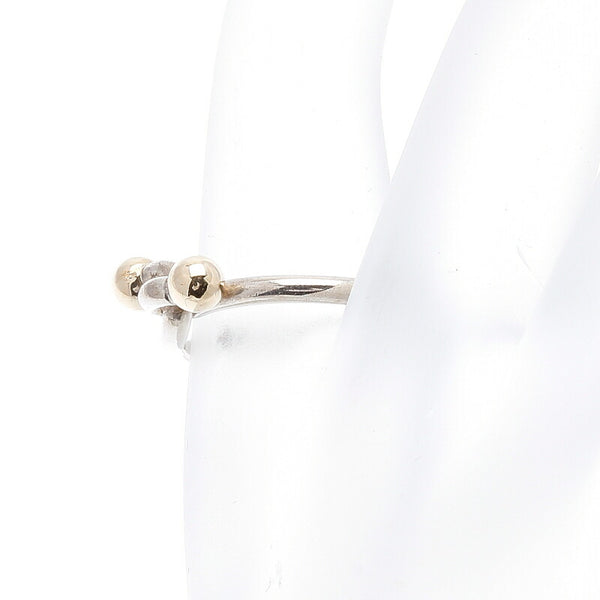 ティファニー SV925 シルバー K18YG イエローゴールド コンビ ラブノット リング 指輪 レディース TIFFANY&Co. 10号 中古