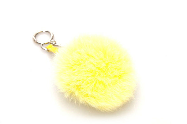フェンディ モンスター イエロー ファー キーホルダー レディース FENDI 中古