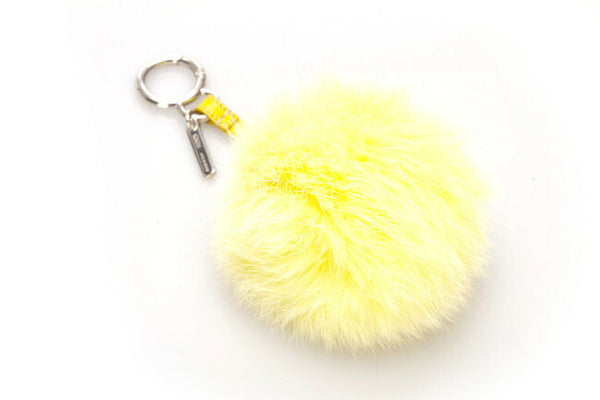 フェンディ モンスター イエロー ファー キーホルダー レディース FENDI 中古