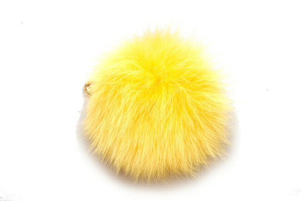 フェンディ モンスター イエロー ファー キーホルダー レディース FENDI 中古