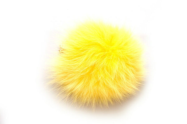 フェンディ モンスター イエロー ファー キーホルダー レディース FENDI 中古