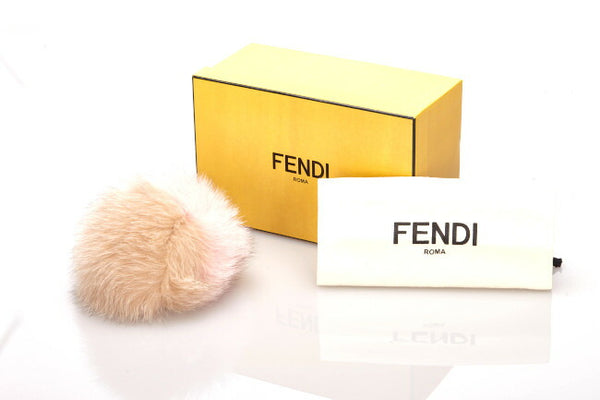 フェンディ モンスター ピンク ベージュ ファー キーホルダー レディース FENDI 中古