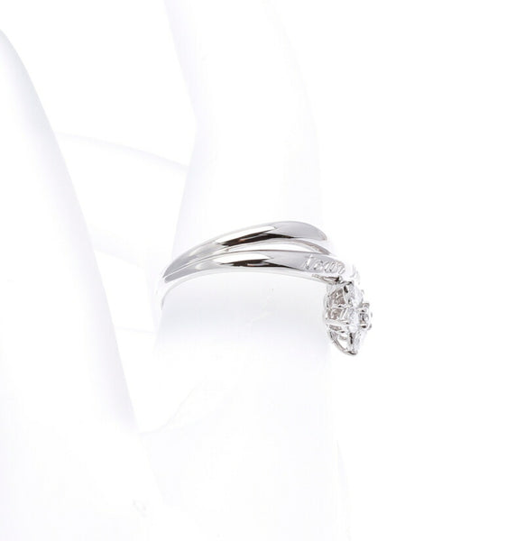 Pt900 プラチナ ダイヤ0.33ct リング 指輪 レディース 10号 中古