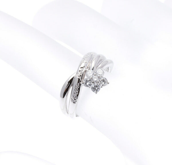 Pt900 プラチナ ダイヤ0.33ct リング 指輪 レディース 10号 中古