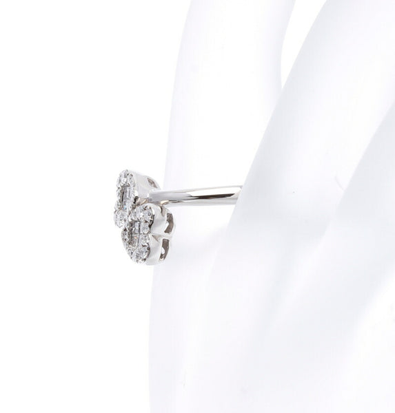 Pt900 プラチナ ダイヤ0.37ct ハート リング 指輪 レディース 11.5号 中古