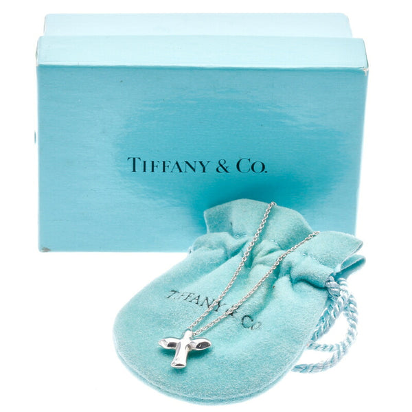 ティファニー SV925 シルバー クロスペンダント ネックレス レディース TIFFANY&Co. 中古