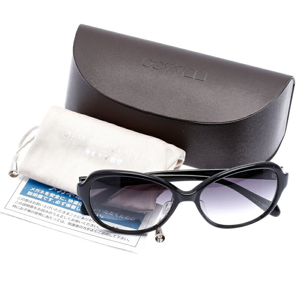 オリバーピープルズ ブラック プラスチック サングラス レディース OLIVER PEOPLES 中古