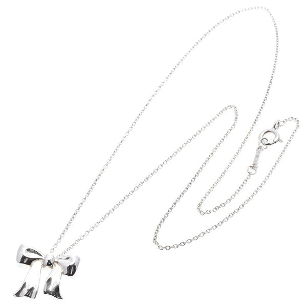 ティファニー SV925 シルバー リボンモチーフ エルサ・ペレッティ ネックレス レディース TIFFANY&Co. 中古