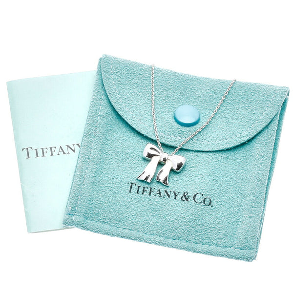 ティファニー SV925 シルバー リボンモチーフ エルサ・ペレッティ ネックレス レディース TIFFANY&Co. 中古