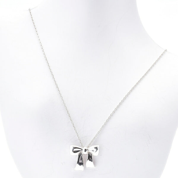 ティファニー SV925 シルバー リボンモチーフ エルサ・ペレッティ ネックレス レディース TIFFANY&Co. 中古
