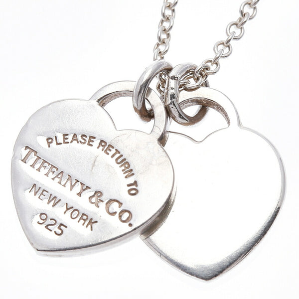 ティファニー SV925 シルバー リターントゥ ダブルミニハート ネックレス レディース TIFFANY&Co. 中古