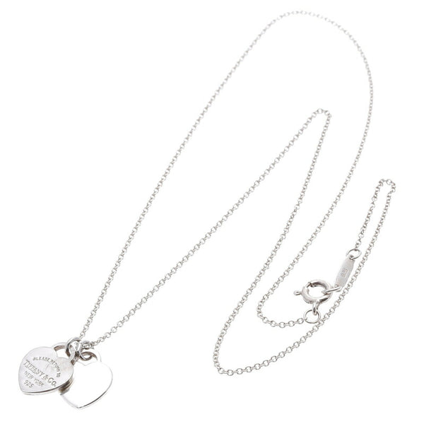 ティファニー SV925 シルバー リターントゥ ダブルミニハート ネックレス レディース TIFFANY&Co. 中古