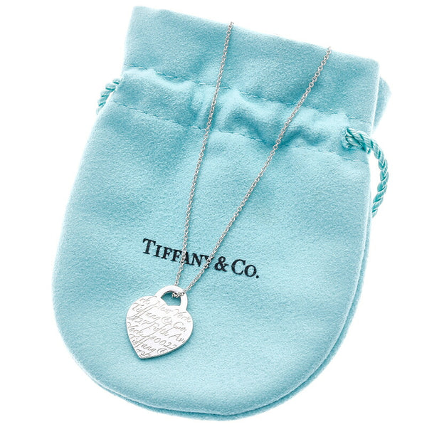 ティファニー SV925 シルバー ノーツハート ハート タグ ネックレス レディース TIFFANY&Co. 中古