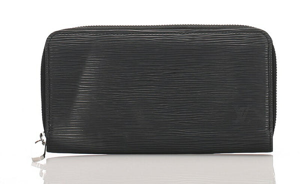 ルイ ヴィトン エピ ジッピーウォレット M61857 ブラック ノワール レザー ラウンドファスナー 長財布 レディース LOUIS VUITTON 中古