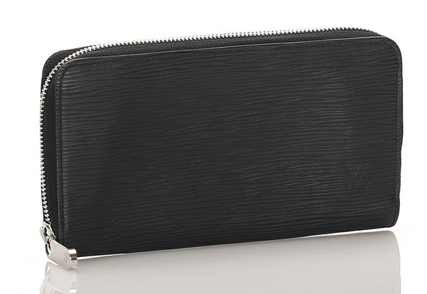 ルイ ヴィトン エピ ジッピーウォレット M61857 ブラック ノワール レザー ラウンドファスナー 長財布 レディース LOUIS VUITTON 中古