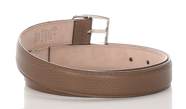 グッチ ブラウン レザー ベルト レディース GUCCI 中古