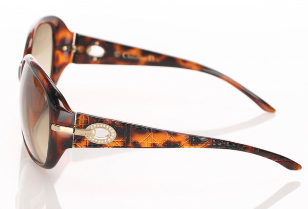 クリスチャンディオール 3SF ブラウン プラスチック サングラス レディース Christian Dior 中古