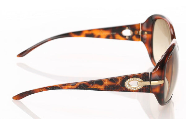 クリスチャンディオール 3SF ブラウン プラスチック サングラス レディース Christian Dior 中古