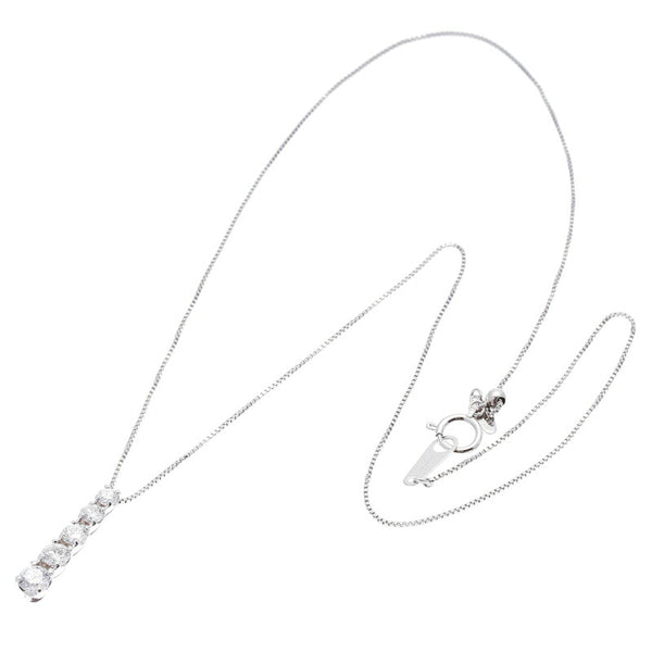 Pt900 プラチナ Pt850 プラチナ ダイヤ1ct ネックレス レディース 中古