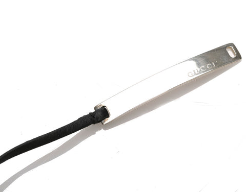 グッチ プレート 1561 FI シルバー シルバー925 ネックレス レディース GUCCI 中古