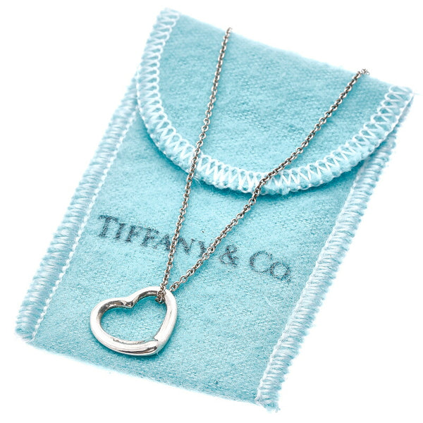 ティファニー SV925 シルバー エルサ ペレッティ オープンハート ネックレス レディース TIFFANY&Co. 中古