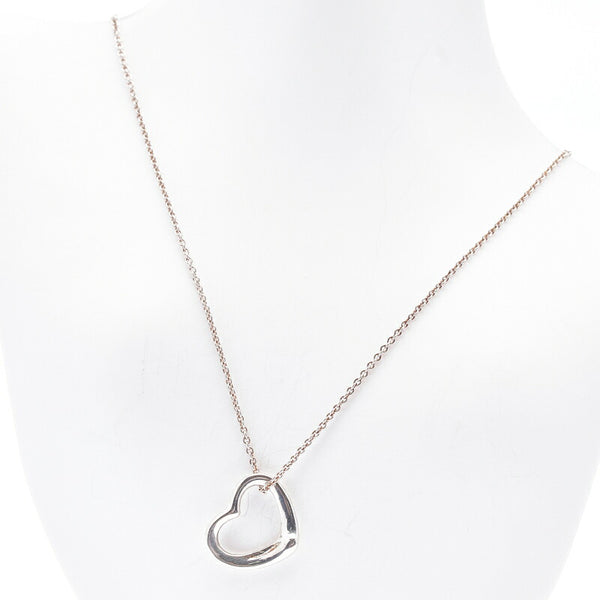 ティファニー SV925 シルバー エルサ ペレッティ オープンハート ネックレス レディース TIFFANY&Co. 中古
