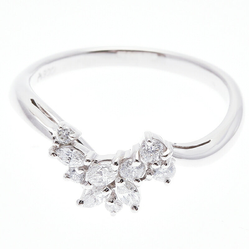 Pt900 プラチナ ダイヤ0.27ct リング 指輪 レディース 10号 中古