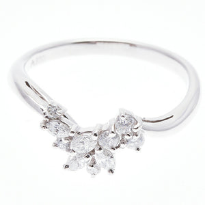 Pt900 プラチナ ダイヤ0.27ct リング 指輪 レディース 10号 中古
