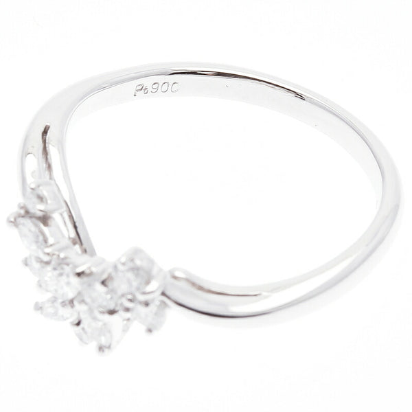 Pt900 プラチナ ダイヤ0.27ct リング 指輪 レディース 10号 中古