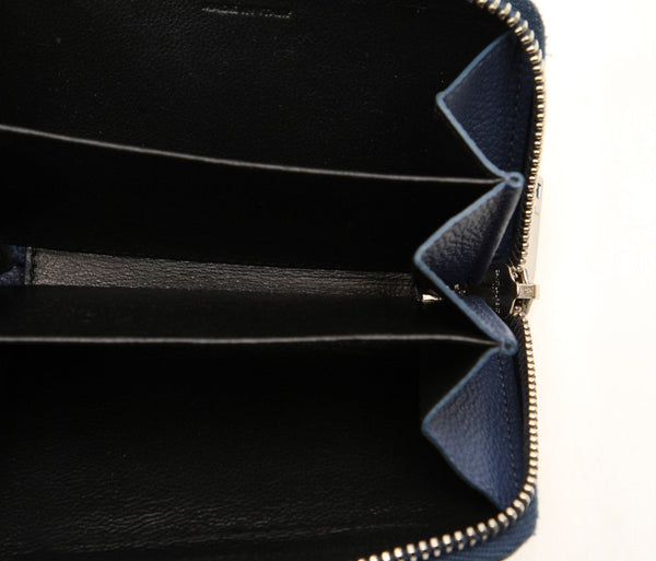 サンローラン ネイビー レザー コインケース レディース SAINT LAURENT 中古