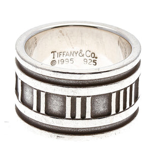 ティファニー SV925 シルバー アトラスワイド リング 指輪 レディース TIFFANY&Co. 11号 中古