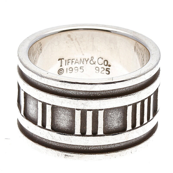 ティファニー SV925 シルバー アトラスワイド リング 指輪 レディース TIFFANY&Co. 11号 中古