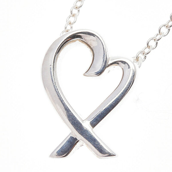 ティファニー SV925 シルバー ラピングハート ネックレス レディース TIFFANY&Co. 中古