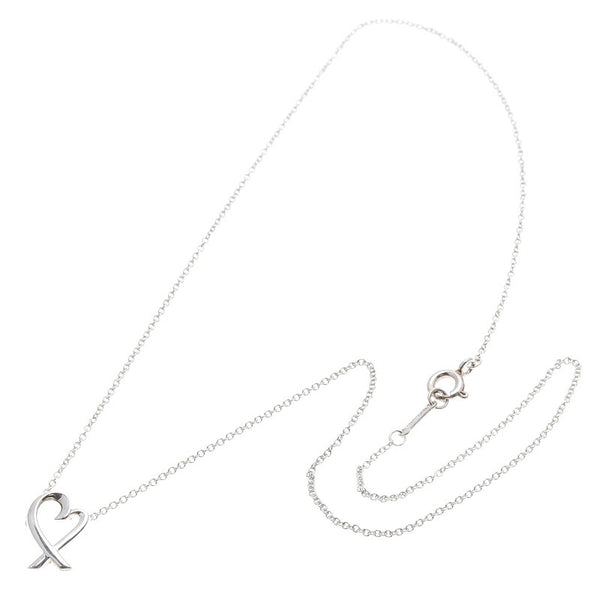 ティファニー SV925 シルバー ラピングハート ネックレス レディース TIFFANY&Co. 中古