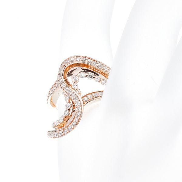 K18YG イエローゴールド ダイヤ0.58ct リング 指輪 レディース 10号 中古