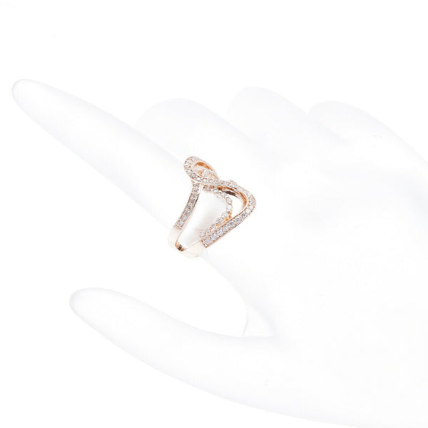 K18YG イエローゴールド ダイヤ0.58ct リング 指輪 レディース 10号 中古