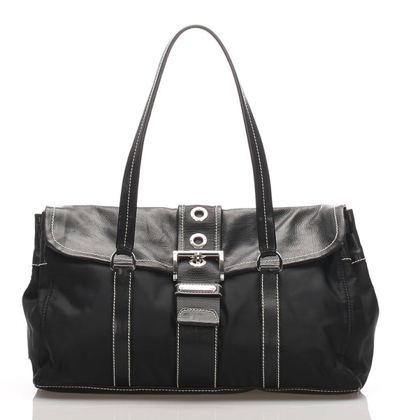プラダ BR2418 ブラック  レザー トートバッグ レディース PRADA 中古