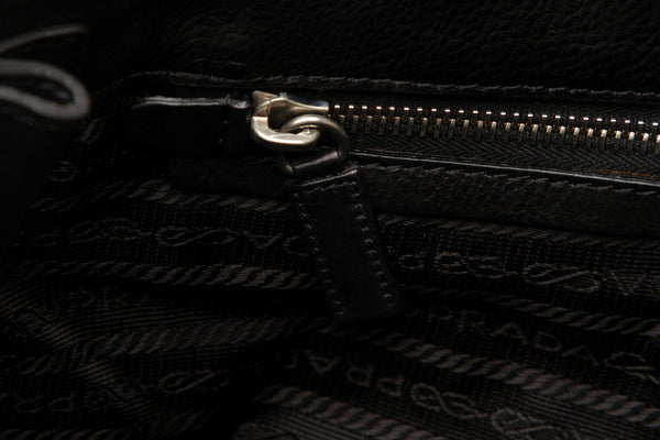 プラダ BR2418 ブラック  レザー トートバッグ レディース PRADA 中古