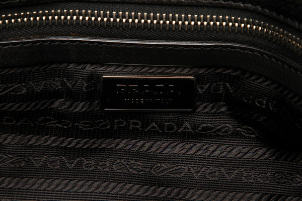 プラダ BR2418 ブラック  レザー トートバッグ レディース PRADA 中古