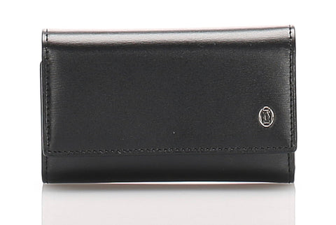 カルティエ マストライン 6連 ブラック レザー キーケース レディース CARTIER 中古