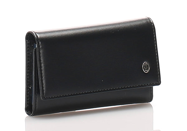 カルティエ マストライン 6連 ブラック レザー キーケース レディース CARTIER 中古