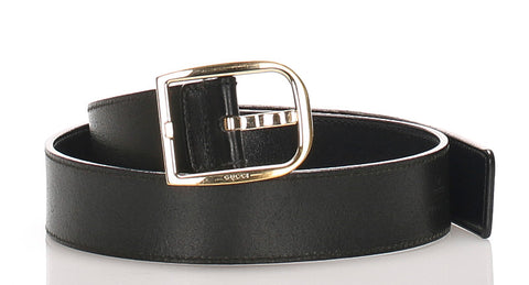 グッチ ホースビット 162934 ブラック 黒 レザー ベルト レディース GUCCI 中古