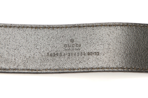 グッチ ホースビット 162934 ブラック 黒 レザー ベルト レディース GUCCI 中古