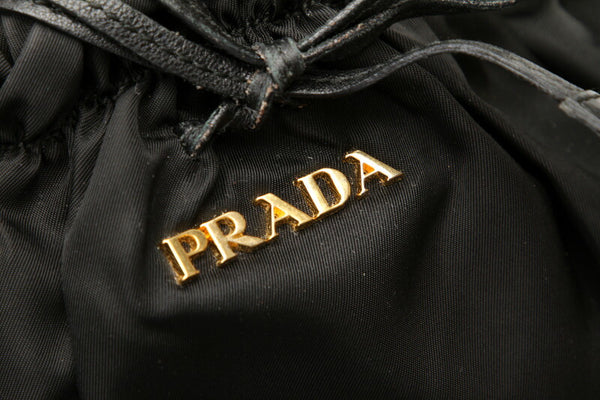プラダ BN1778 ブラック  レザー ハンドバッグ レディース PRADA 中古